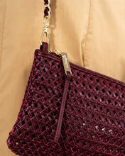 Load image into Gallery viewer, Molly Crossbody - Burgundy Weave