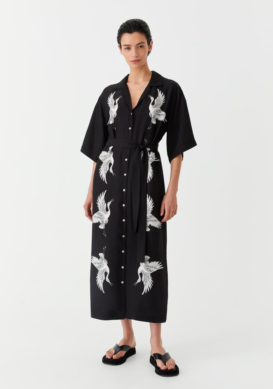 Akari Shirt Dress | Print