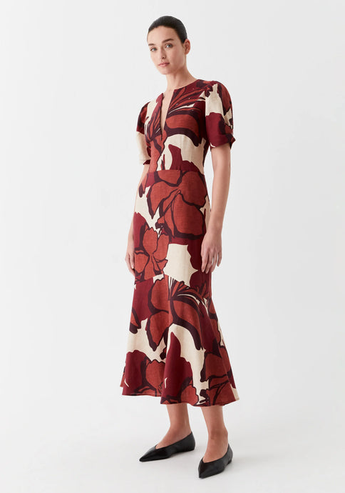 Maddox Linen Skirt | Print