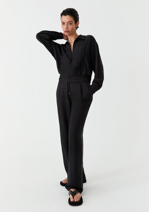 Pedro Stripe Pant | Black