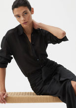 Load image into Gallery viewer, Savasi Linen Skirt | Black
