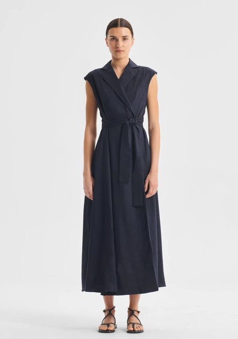 Vera Wrap Dress | Navy