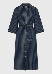 Wyatt Denim Dress | Stripe