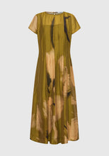 Load image into Gallery viewer, Astra Pintuck Dress | Moss Print