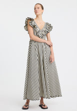 Load image into Gallery viewer, Marina Scallop Maxi Dress | Stripe