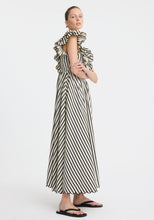 Load image into Gallery viewer, Marina Scallop Maxi Dress | Stripe