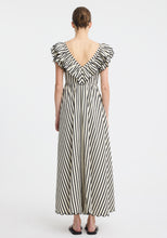 Load image into Gallery viewer, Marina Scallop Maxi Dress | Stripe