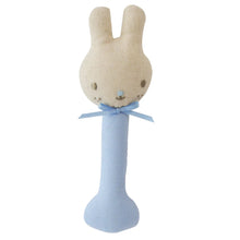 Load image into Gallery viewer, Linen Bunny Stick Rattle