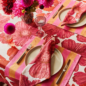 Leon Cerise Napkins | Set of 4