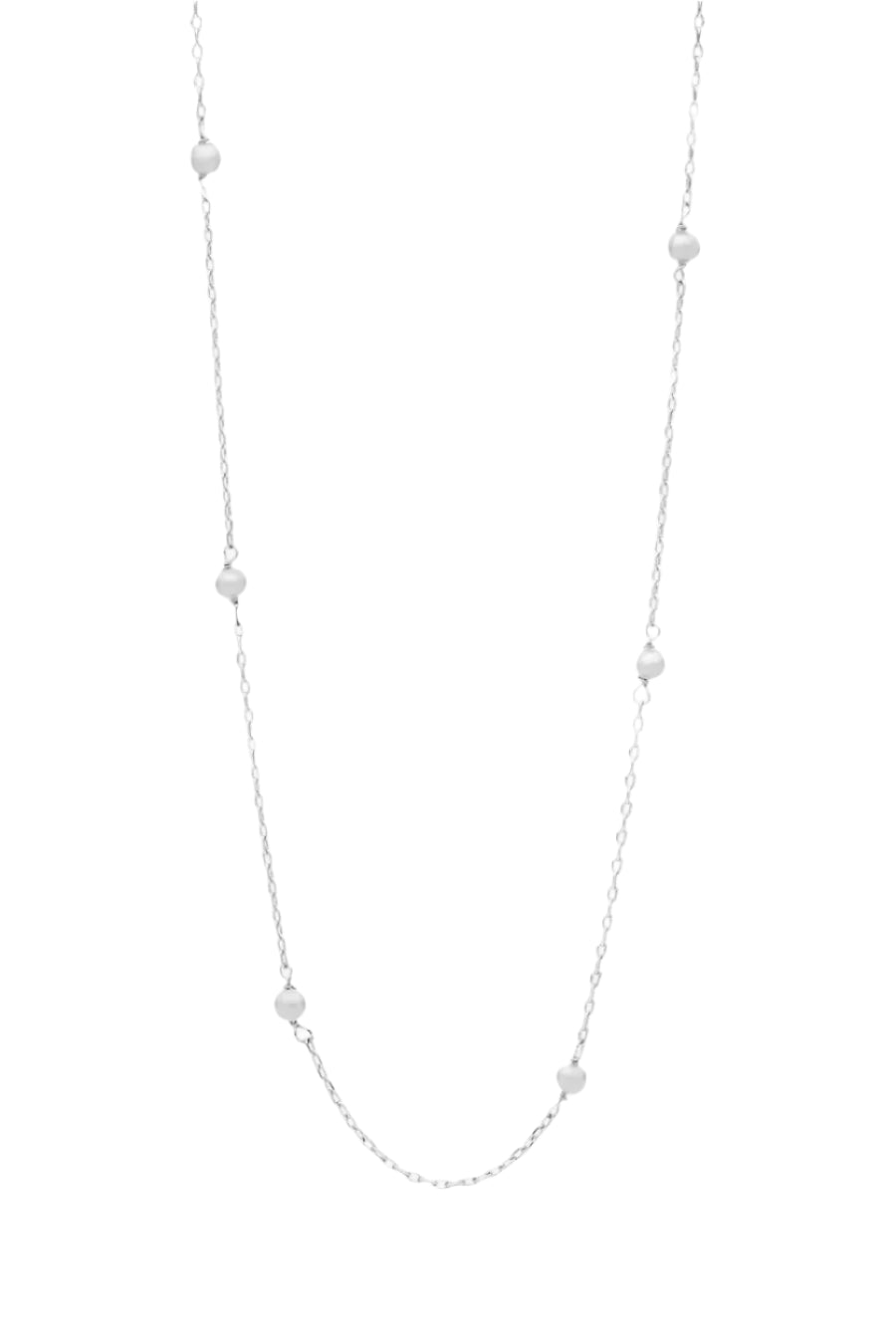 Lilibet Pearl Necklace | Silver