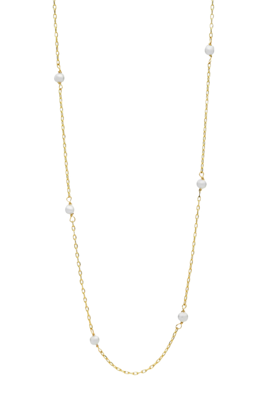 Lilibet Pearl Necklace | Gold