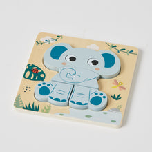 Load image into Gallery viewer, Wooden Elephant Small Puzzle
