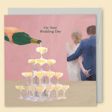 Load image into Gallery viewer, On Your Wedding Day Champagne Card