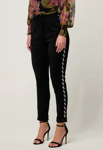 Everly Contrast Jogger | Onyx