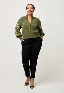 Everly Contrast Jogger | Onyx