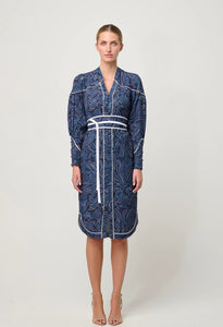 Adela Viscose Dobby Dress | Altamira