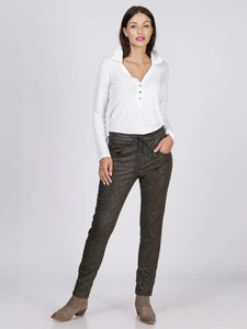Peyton Boyfriend Pant | Metal Black