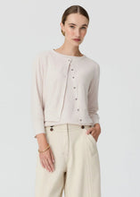 Load image into Gallery viewer, Haven Cardigan Lurex Back | Pebble