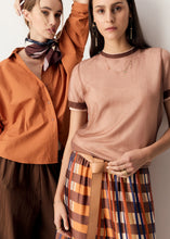Load image into Gallery viewer, Kaspar Layered Tee | Pink/Toffee