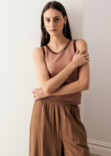 Load image into Gallery viewer, Kaspar Layered Tank | Pink/Toffee