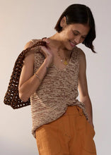 Load image into Gallery viewer, Rory Textured Tank | Choc Multi