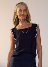 Load image into Gallery viewer, Naia Frill Sleeve Tank | Ink Multi