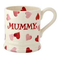 Load image into Gallery viewer, Pink Hearts Mummy 1/2 Pint Mug