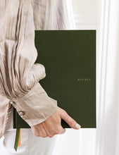 Load image into Gallery viewer, Heirloom Recipe Book Journal | Basil Green