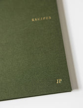 Load image into Gallery viewer, Heirloom Recipe Book Journal | Basil Green