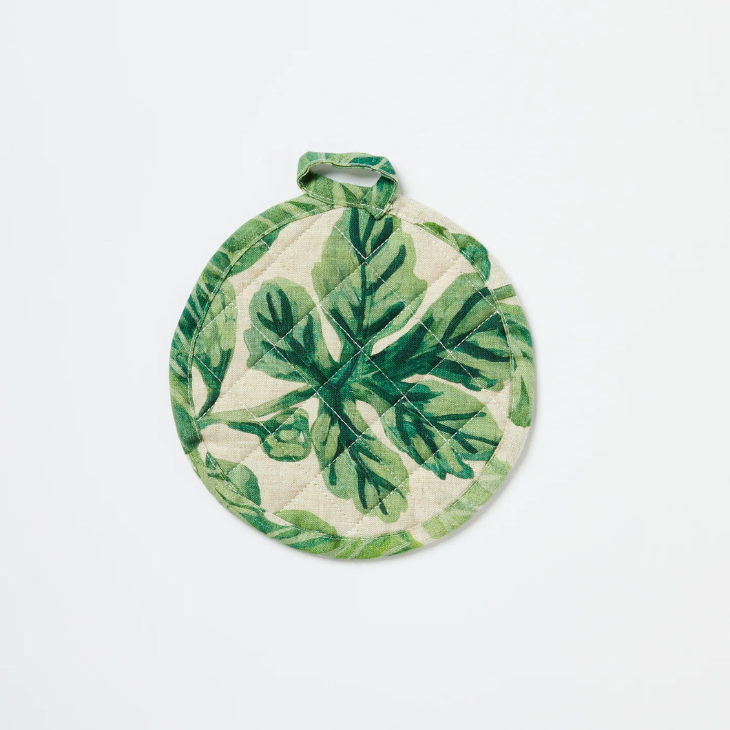 Fig Green Round Pot Holder