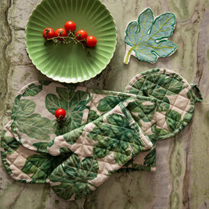 Fig Green Round Pot Holder