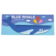 Load image into Gallery viewer, Wooden Ruler | Blue Whale