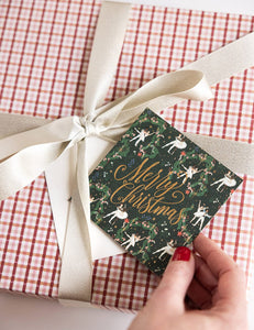 "Merry Christmas Dancers" Small Christmas Card
