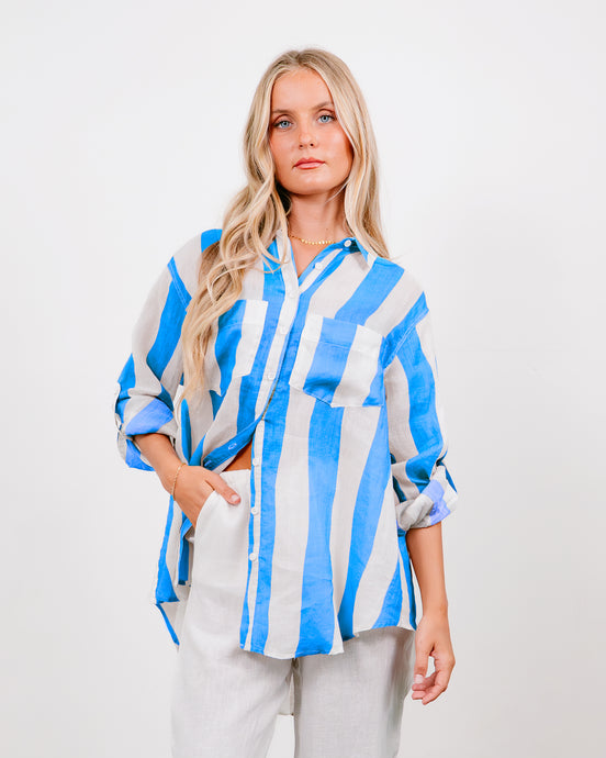 Stripe Shirt | Blue/White