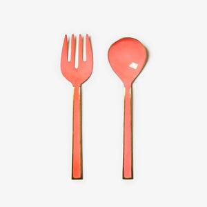 Enamel Candy Salad Servers (Set of 2)