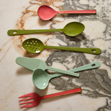 Load image into Gallery viewer, Enamel Candy Salad Servers (Set of 2)