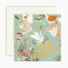 Load image into Gallery viewer, &quot;Merry Christmas Angels&quot; Small Christmas Card