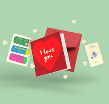Load image into Gallery viewer, Big Heart I Love You Card