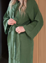 Load image into Gallery viewer, Linen Robe | Spearmint