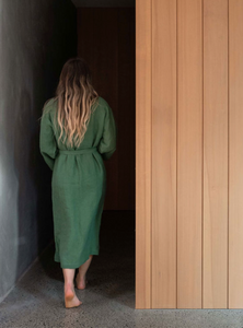Linen Robe | Spearmint