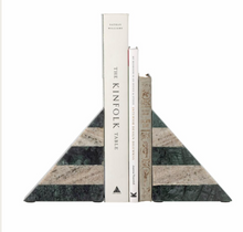 Load image into Gallery viewer, Abir Bookend | Green Marble