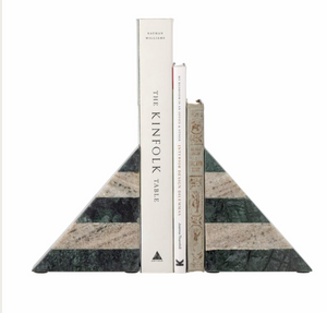 Abir Bookend | Green Marble