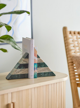 Load image into Gallery viewer, Abir Bookend | Green Marble