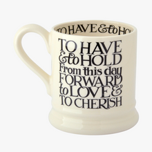 Load image into Gallery viewer, Black Toast Mr &amp; Mrs 2 x 1/2 Pint Mugs