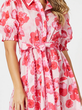 Load image into Gallery viewer, Pink Poppy Floral Midi Dress