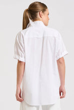 Load image into Gallery viewer, Annie Relaxed Short Sleeve Shirt | White