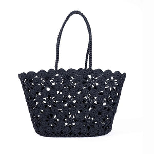 Jane | Crochet Basket | Black