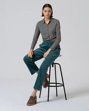 Load image into Gallery viewer, Micro Print Shirt | Bottle Green