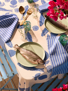 Sardines Blue | Linen Tablecloth