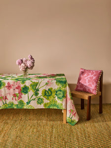Geranium Multi | Linen Tablecloth